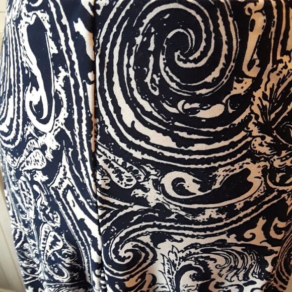 Chaps Ocean Wave Print Swing Skirt Size XL - Picture 3 of 8